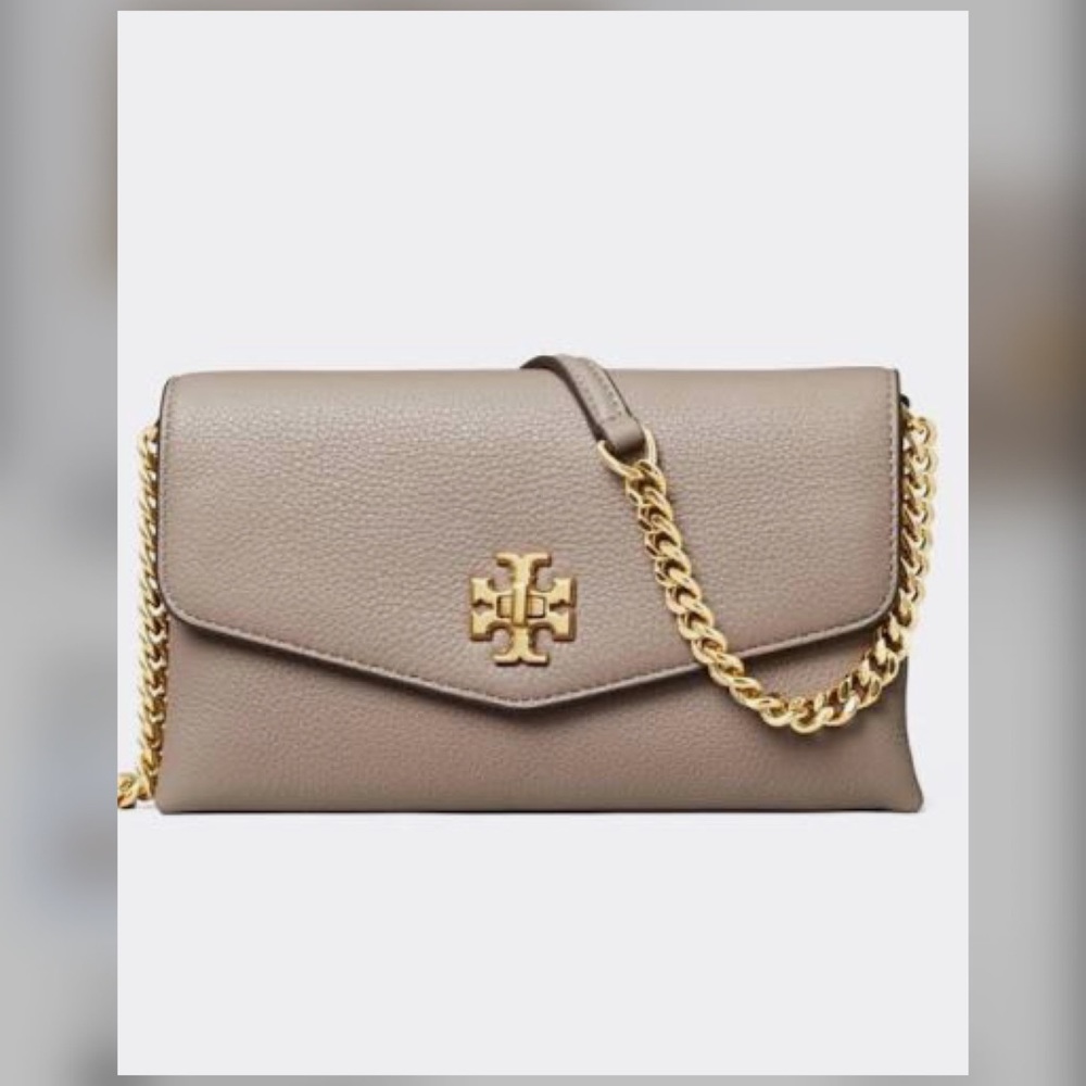 Women's Tory Burch Kira Leather Chain Wallet